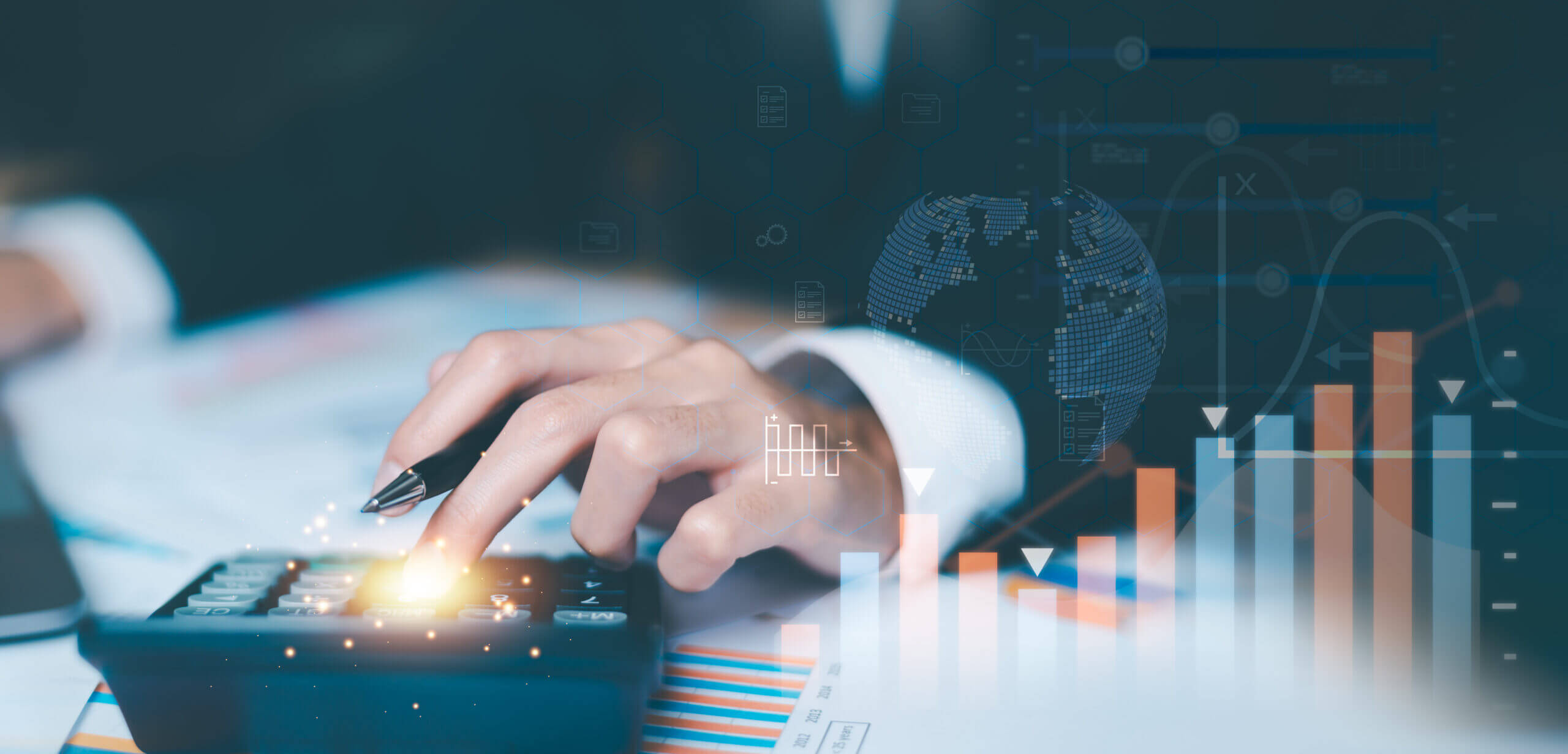 Mid-market CEO reviewing mid-market AI governance budget showing cost-effective framework strategy
