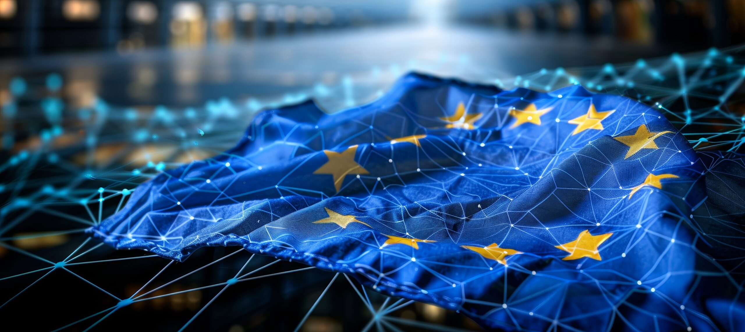EI AI Act - EU and US flags representing the AI governance compliance challenge for mid-market US organizations