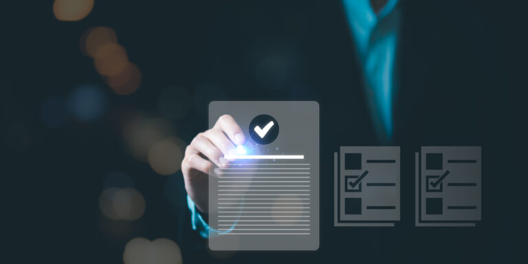 Mid-market CEO reviewing AI initiative readiness checklist at desk